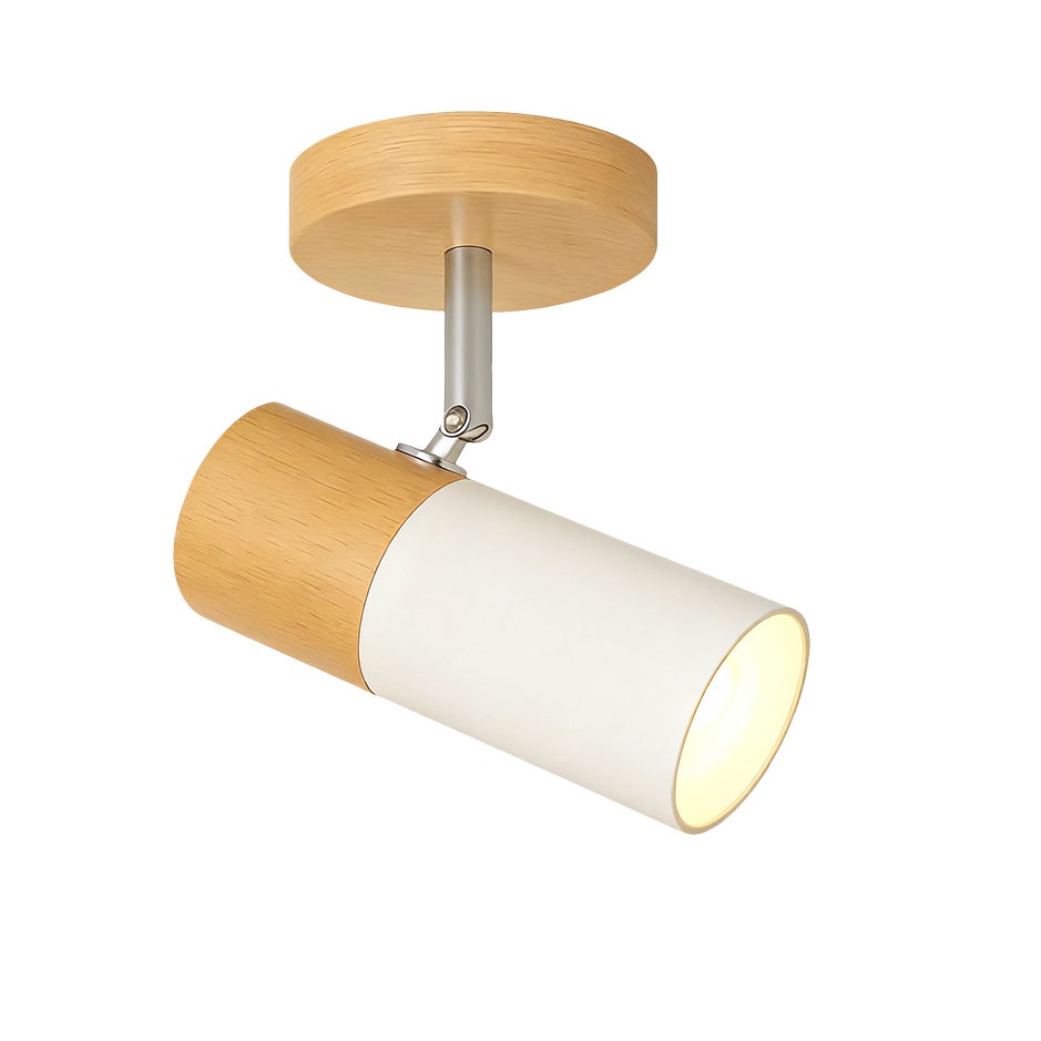 Lampa sufitowa LED z żarówką, reflektor sufitowy z regulowanym kątem, nowoczesny żyrandol, spot korytarzowy LED, ciepłe światło 3000 K (biały)