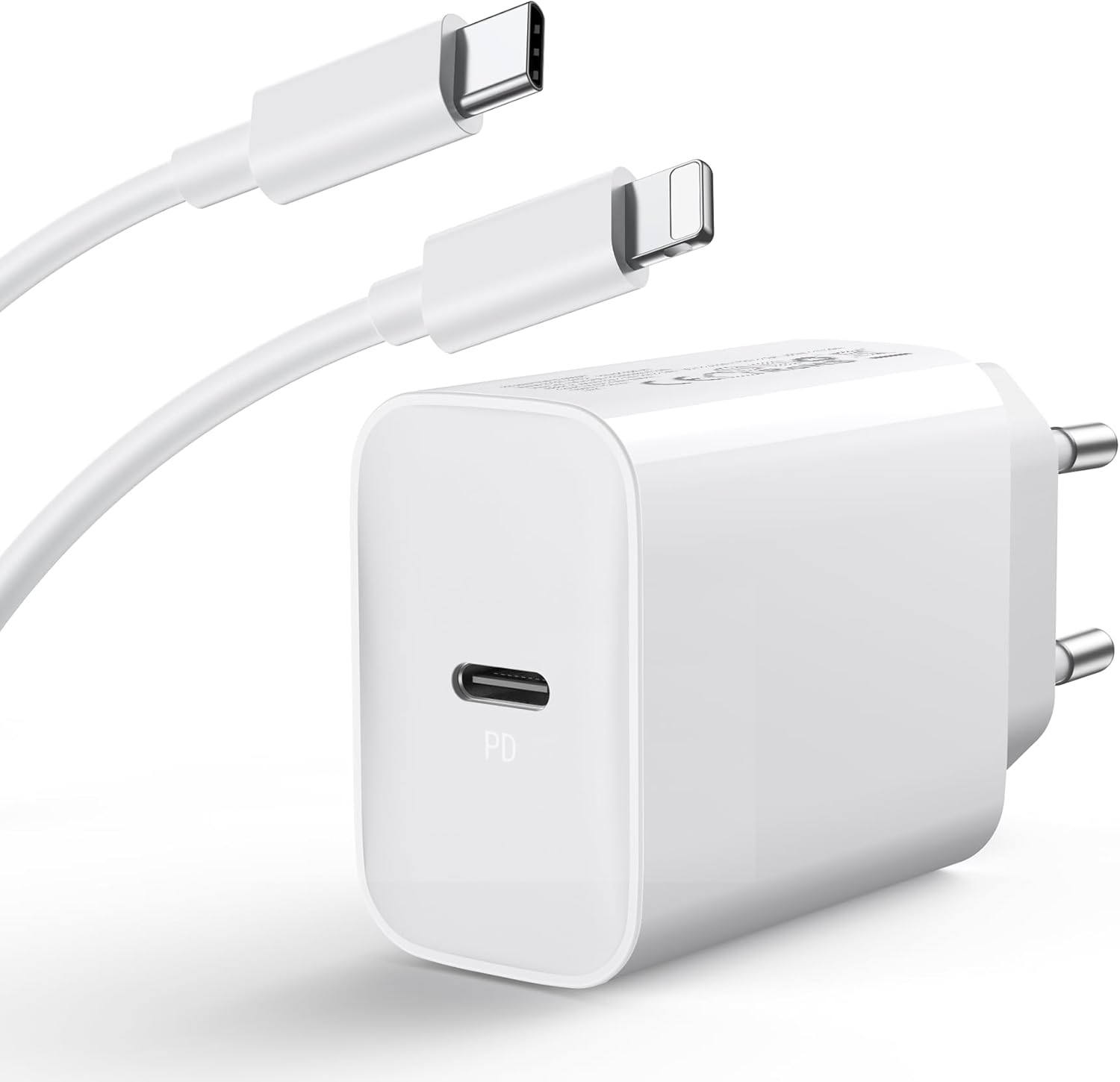 Szybka Ładowarka do iPhone 14/14 Pro/14 Pro Max/14 Plus/13 12 11 SE XR X XS 8, Ładowarka 20W USBC Wtyczka Sieciowa Typu C Zasilacz USB C Adapter