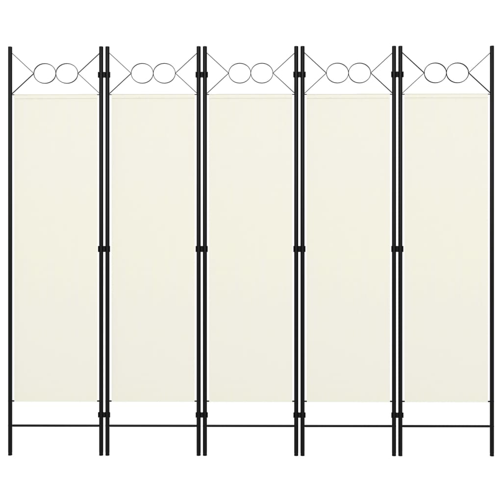 Maison exclusive - biombo divisor de 5 paneles blanco 200x180 cm