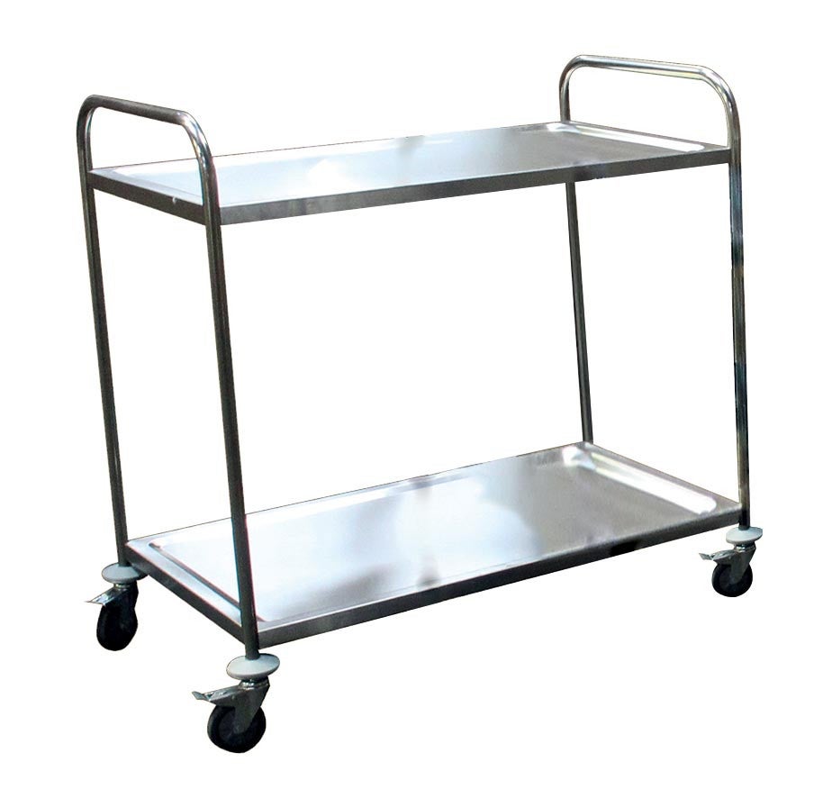 DESSERTE DEMONTABLE INOX 201 4 ROUES-L2G - l52.5- L84.5- P0- h96- Inox ...
