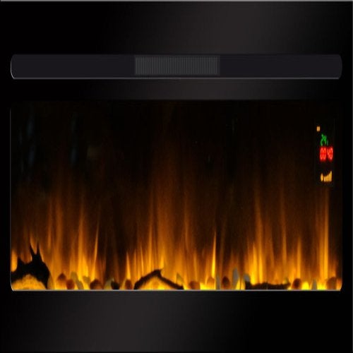 Chimenea electrica de 122 cm. de pared o encastrable ELYSEE-XXL - 3