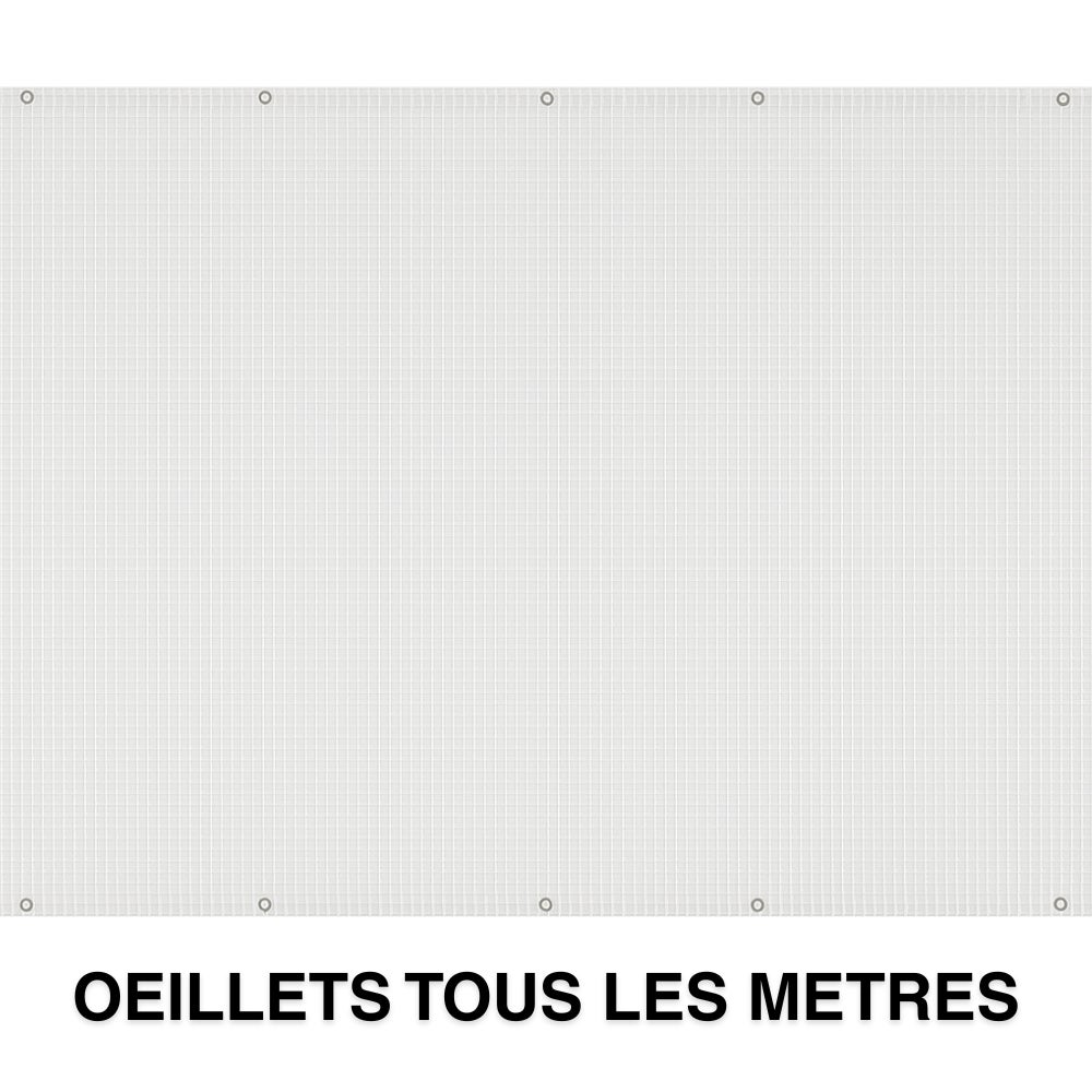 Bâche de protection transparente extérieur - 4 x 6 m - 160 g/m² - 4 x 6 - Transparent - 4