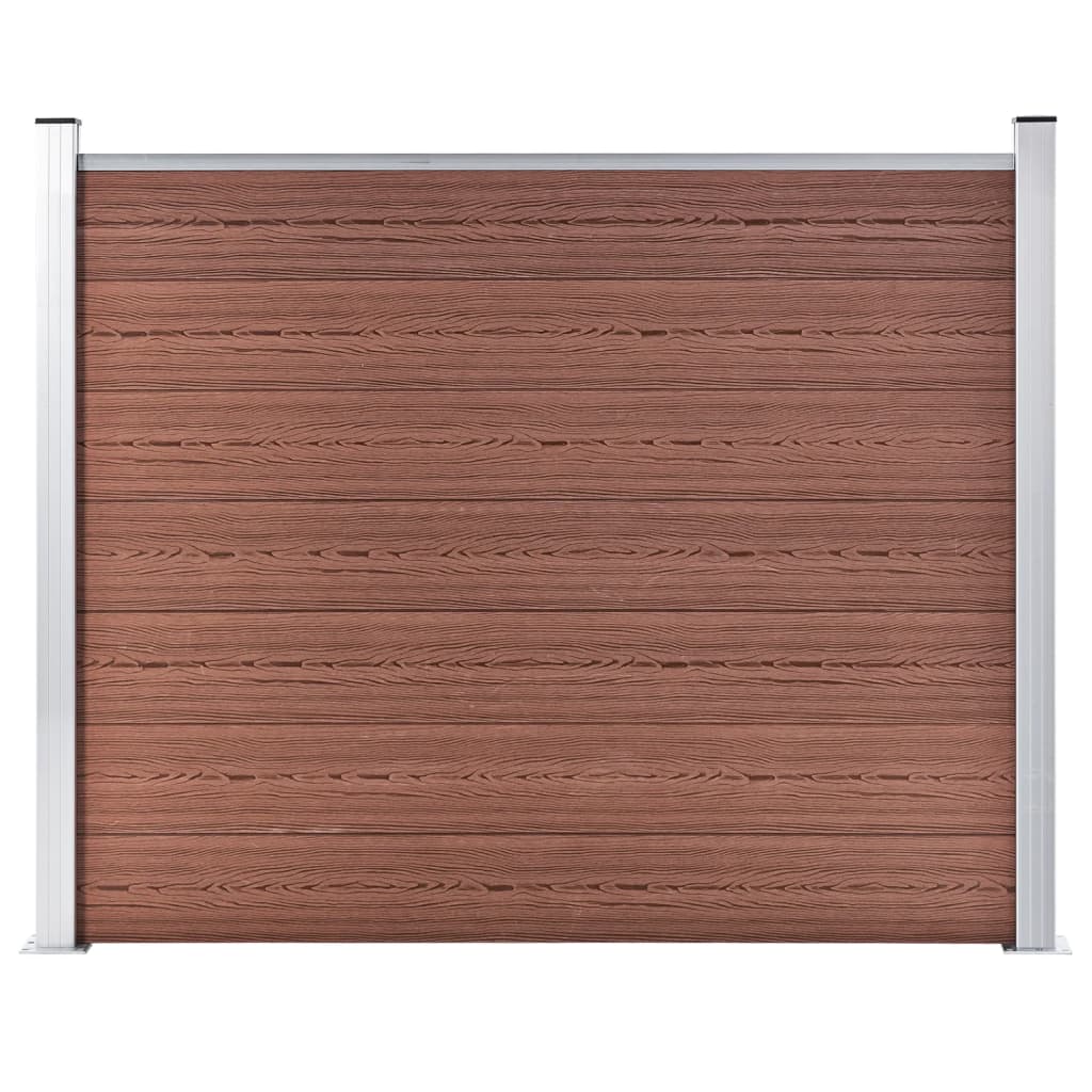 Vidaxl Panel De Valla Wpc 180X146 Cm Marrón , Leroy Merlin