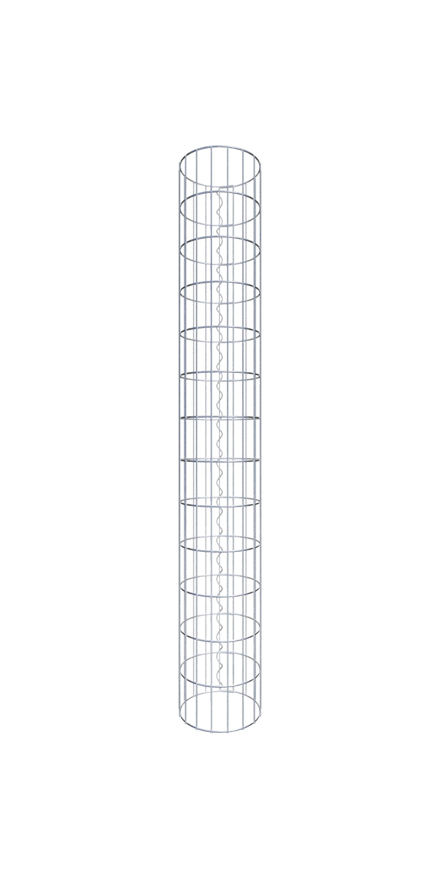 Kolumna gabionowa o średnicy 27 cm, okrągła MW 5 x 10 cm - Wysokość: 1,30 m