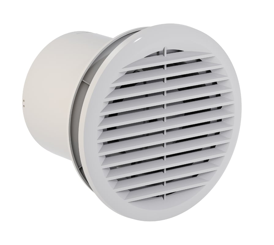 Wentylator wyciągowy 100mm plastikowy AIRYMAX 3 biały 502.100.100 HOROZ ELECTRIC