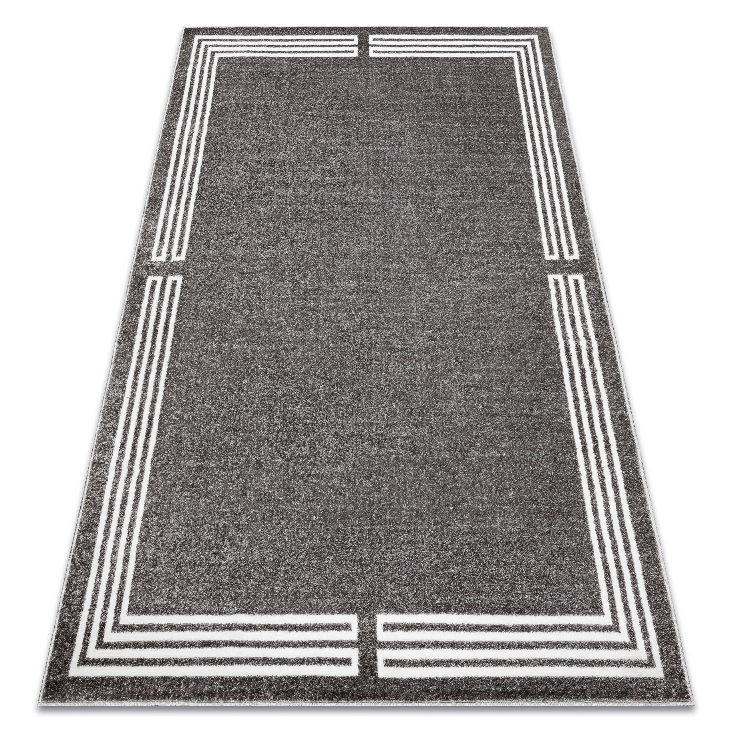 Dywan MATEO 8034/644 Nowoczesny ramka - strukturalny szary 120x170 cm