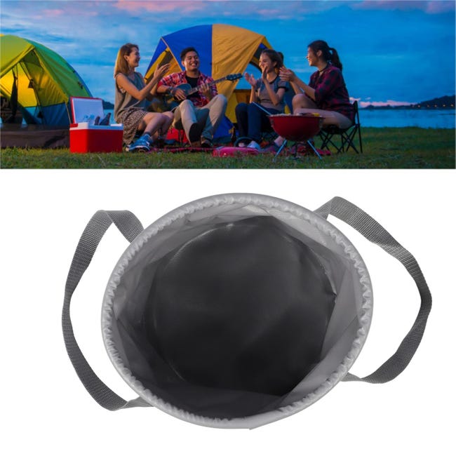 Seau pliable pour le camping, récipient de stockage d'eau avec poignée Seau pliable pour le camping, récipient de stockage d'eau avec poignée