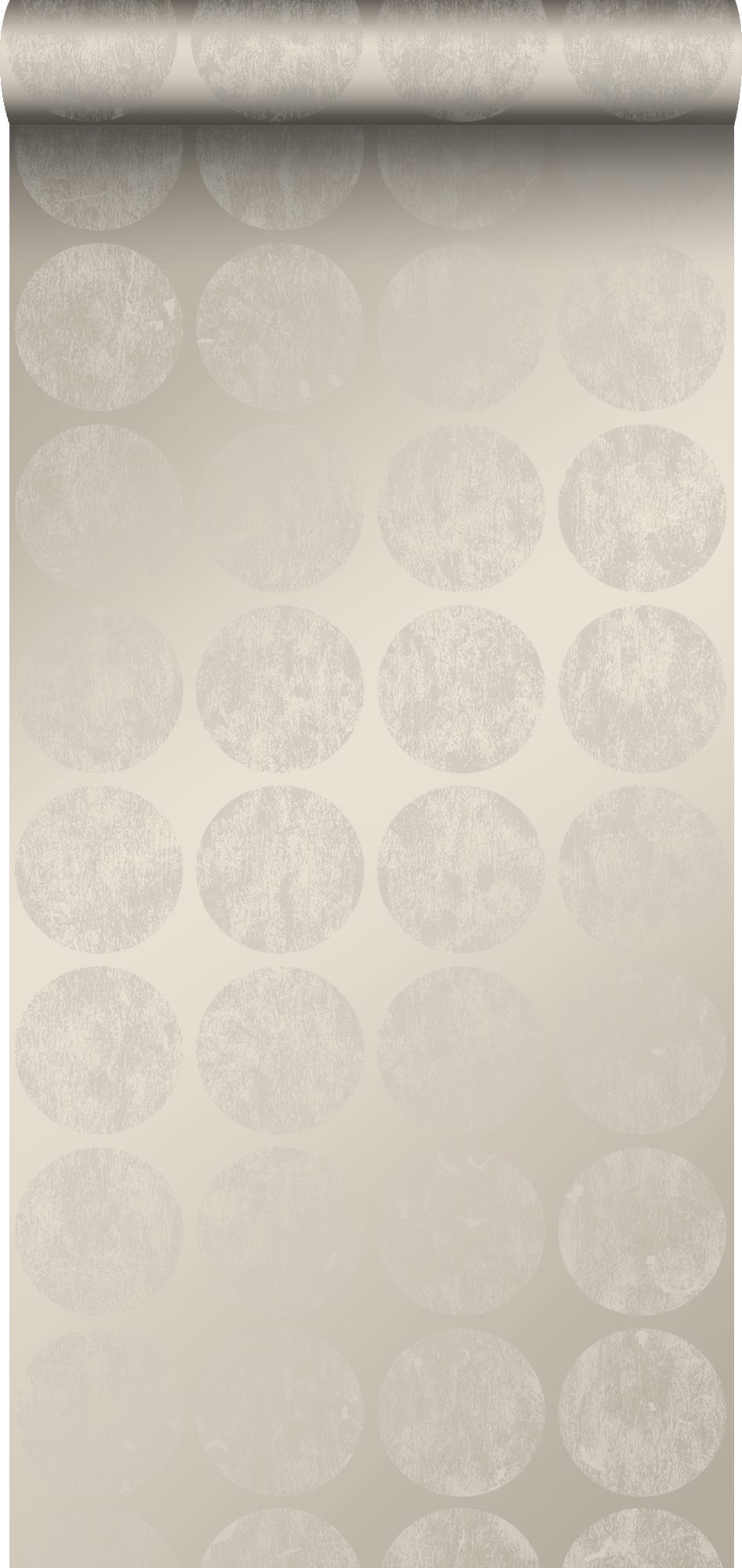Tapeta duże zwietrzałe cebule ciepłego srebra - 53 cm x 10.05 m - ORIGIN