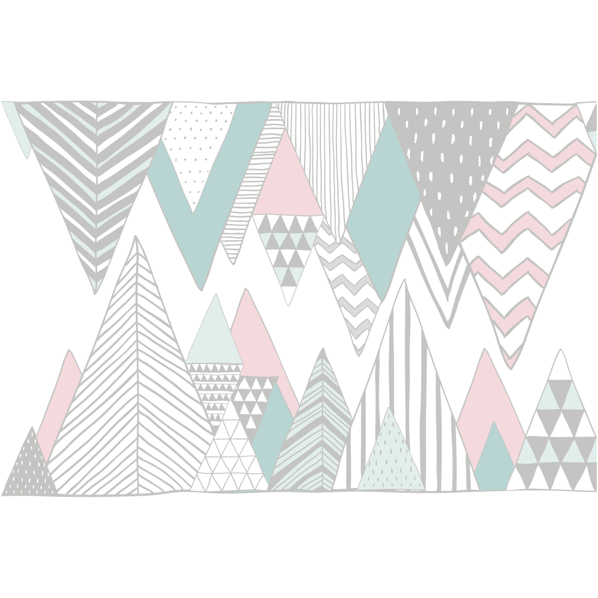 Adesivo montagna scandinavo pensacola - Sticker adesivo - adesivi murali - 110x165cm - 2