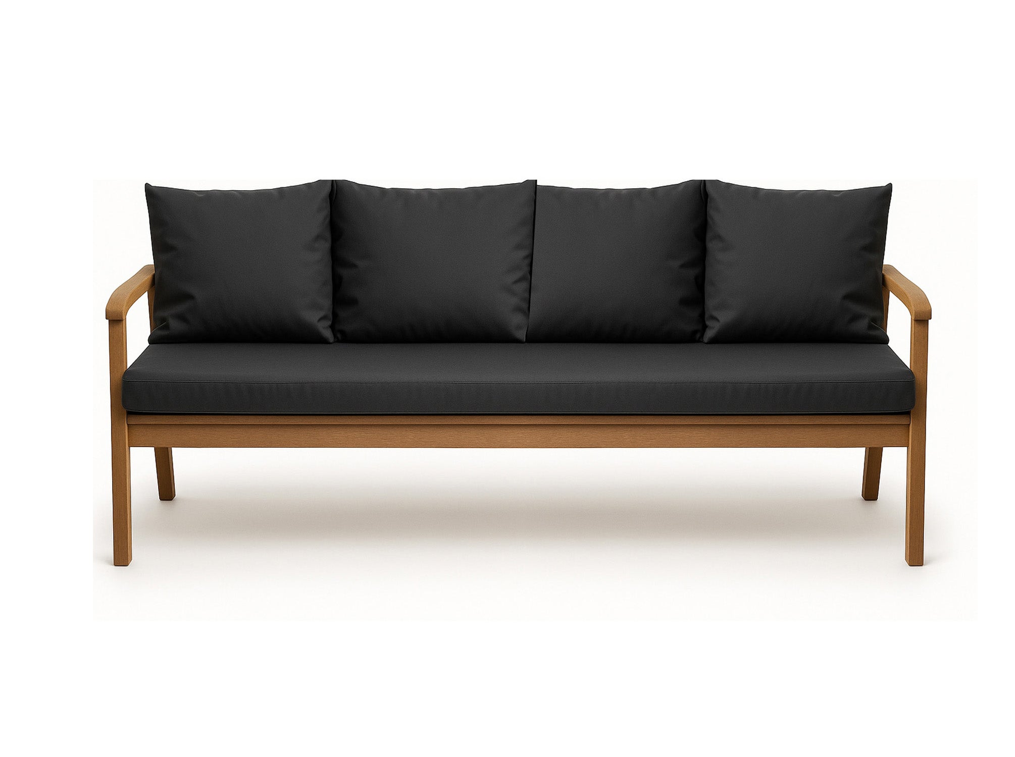 Poduszka ogrodowa na ławkę 180x60x50cm poduszka na meble ogrodowe antracyt, poduszka na balkon taras, poducha ogrodowa na huśtawkę