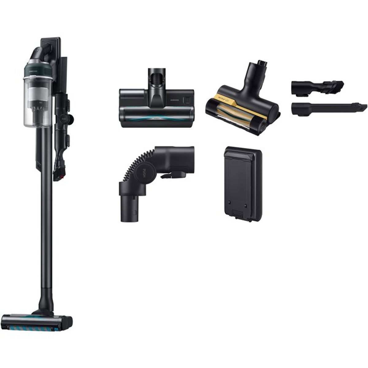 Samsung Aspirateur Balai Sans Fil, Jet 85S Pet Vs70h25xlt, 250 Aw, Mini-Brosse Pet Tool+ , Leroy Merlin