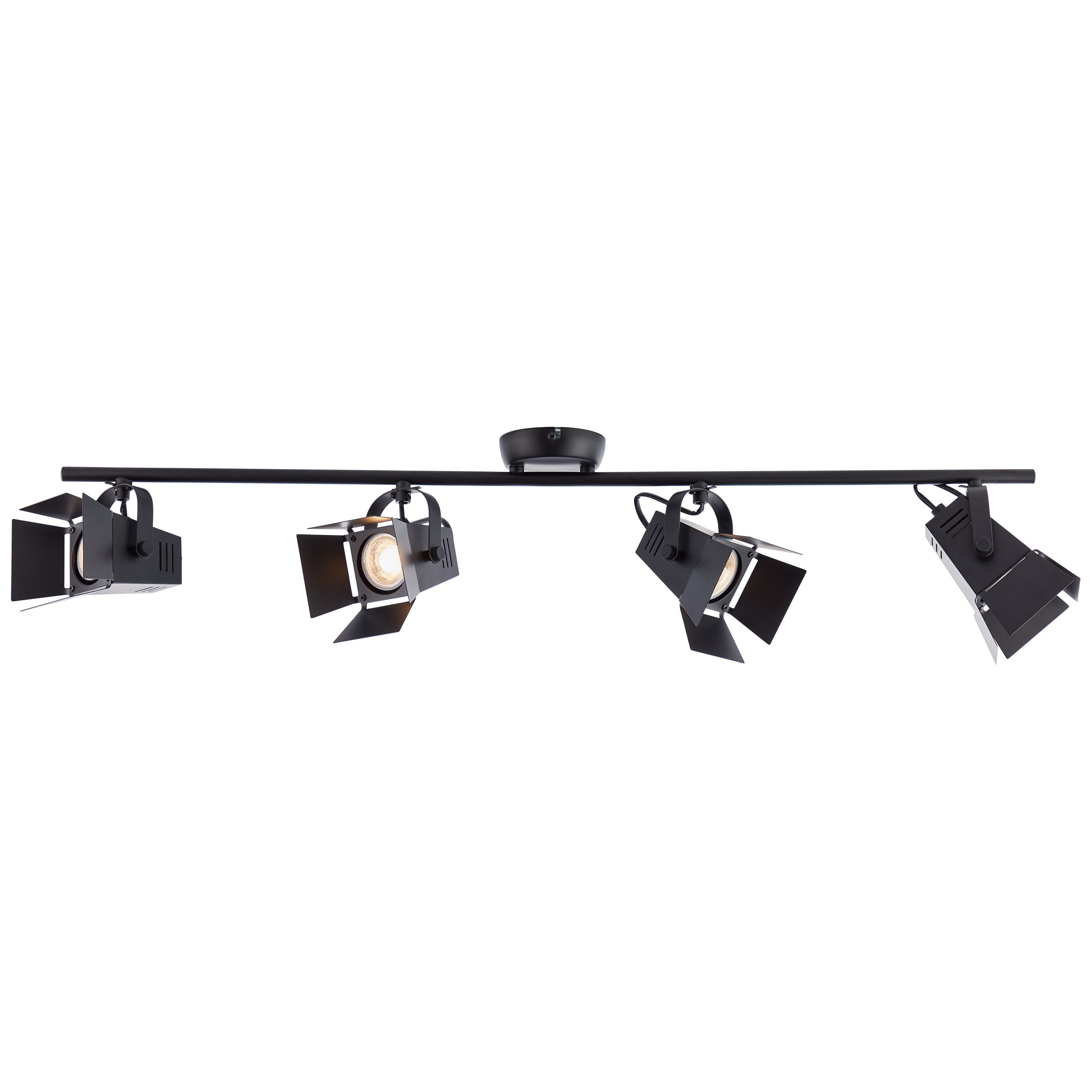 BRILLIANT spot matrix lampa 2-fl. czarna stal | 2x D45, E14, 40W, odpowiednia do lamp wiszących nie dołączonych | Obrotowe głowice - 4