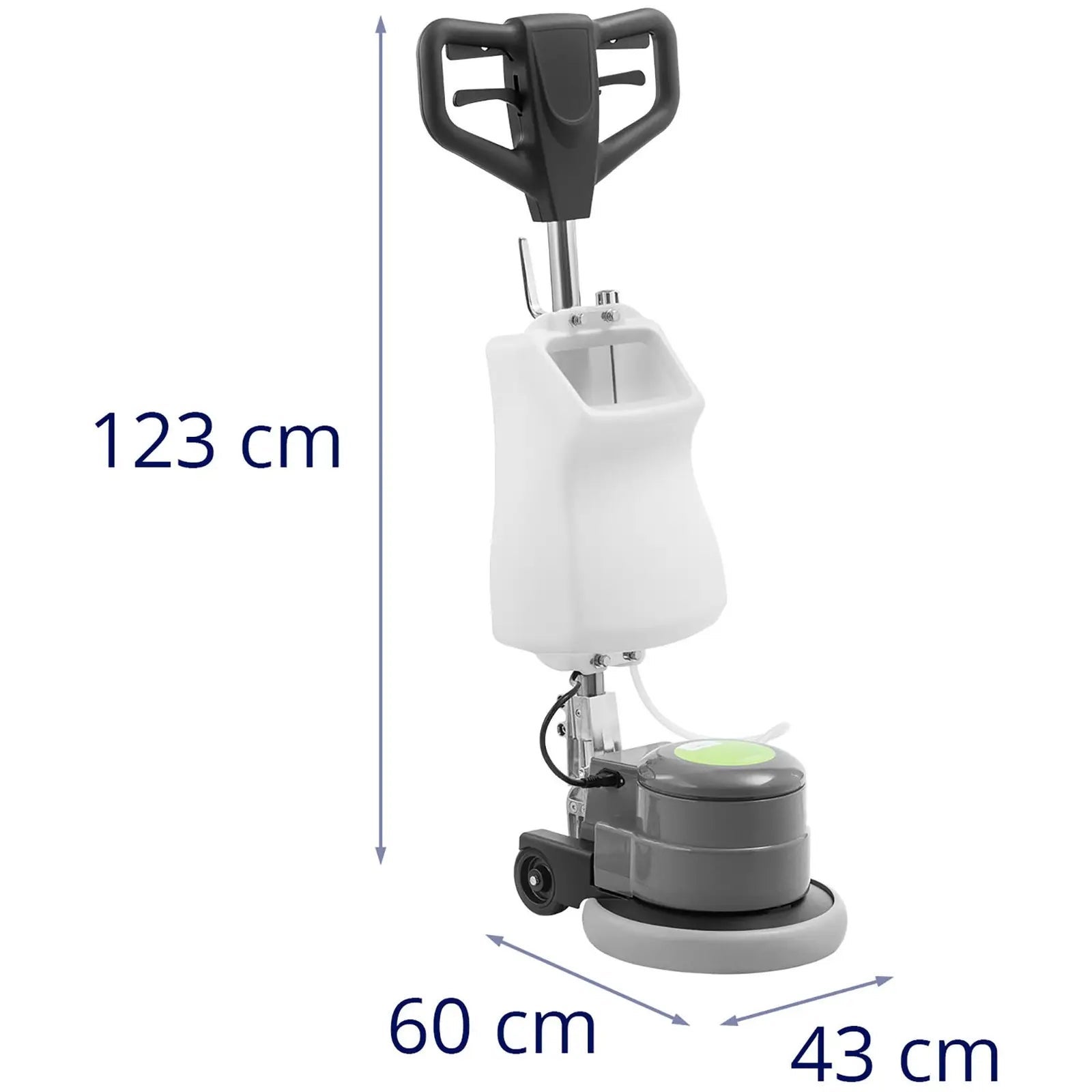 Lavadora/máquina de limpeza de pisos profissional 33 cm prata 14_0008244 - 8