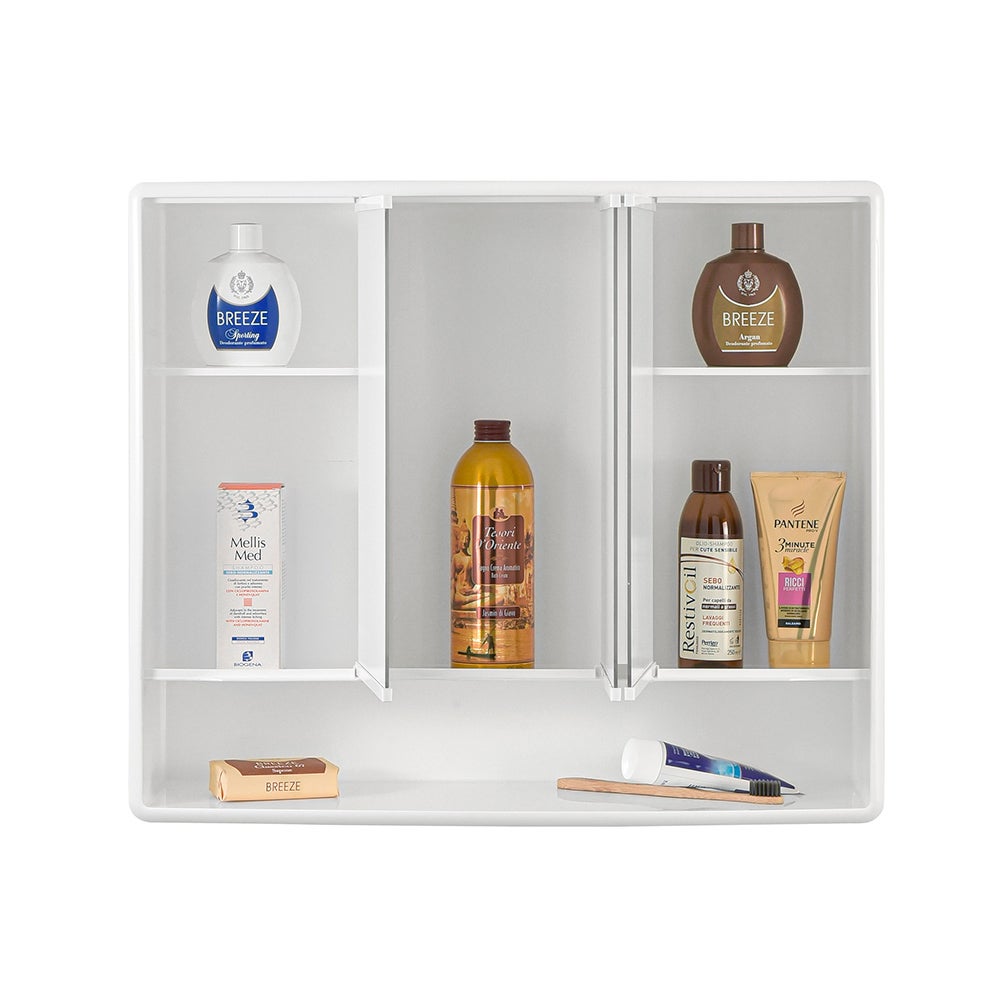 Armadietto Con Specchio Per Medicinali In Plastica IDYLLOR Per Montaggio In Superficie E A Incasso Nel Bagno~p119296964