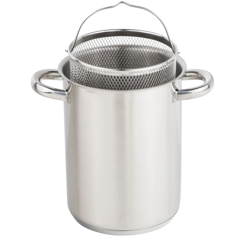 Pentole Acciaio Inox 18/10 Pentola Per Asparagi Rohe Germany 16cm - Con Inserto, Acciaio Inox Pentola Piano Induzione