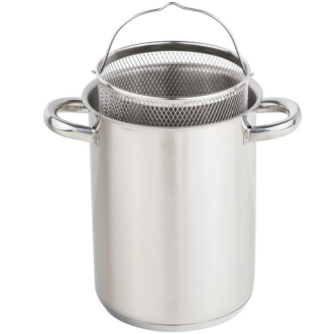 Pentole Acciaio Inox 18/10 Pentola Per Asparagi Rohe Germany 16cm - Con Inserto, Acciaio Inox Pentola Piano Induzione