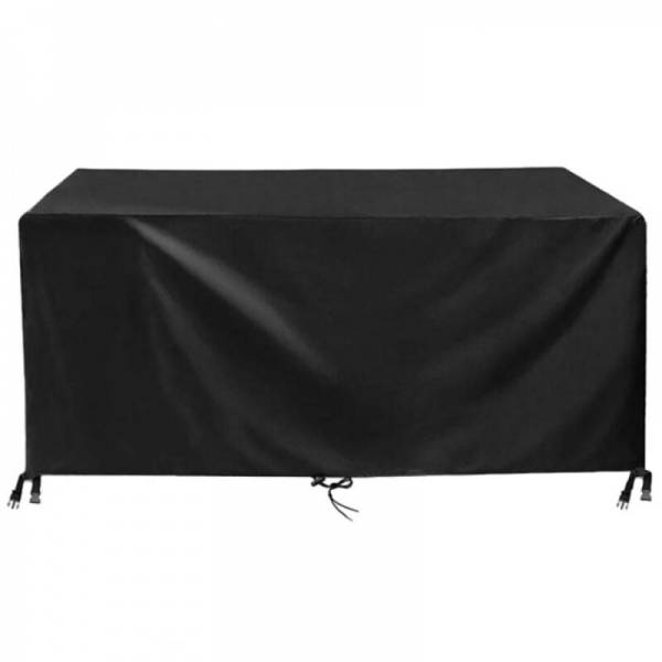 Pokrowiec na meble ogrodowe – wodoodporny – tkanina Oxford – 1 sztuka – 152 x 104 x 71 cm – czarny