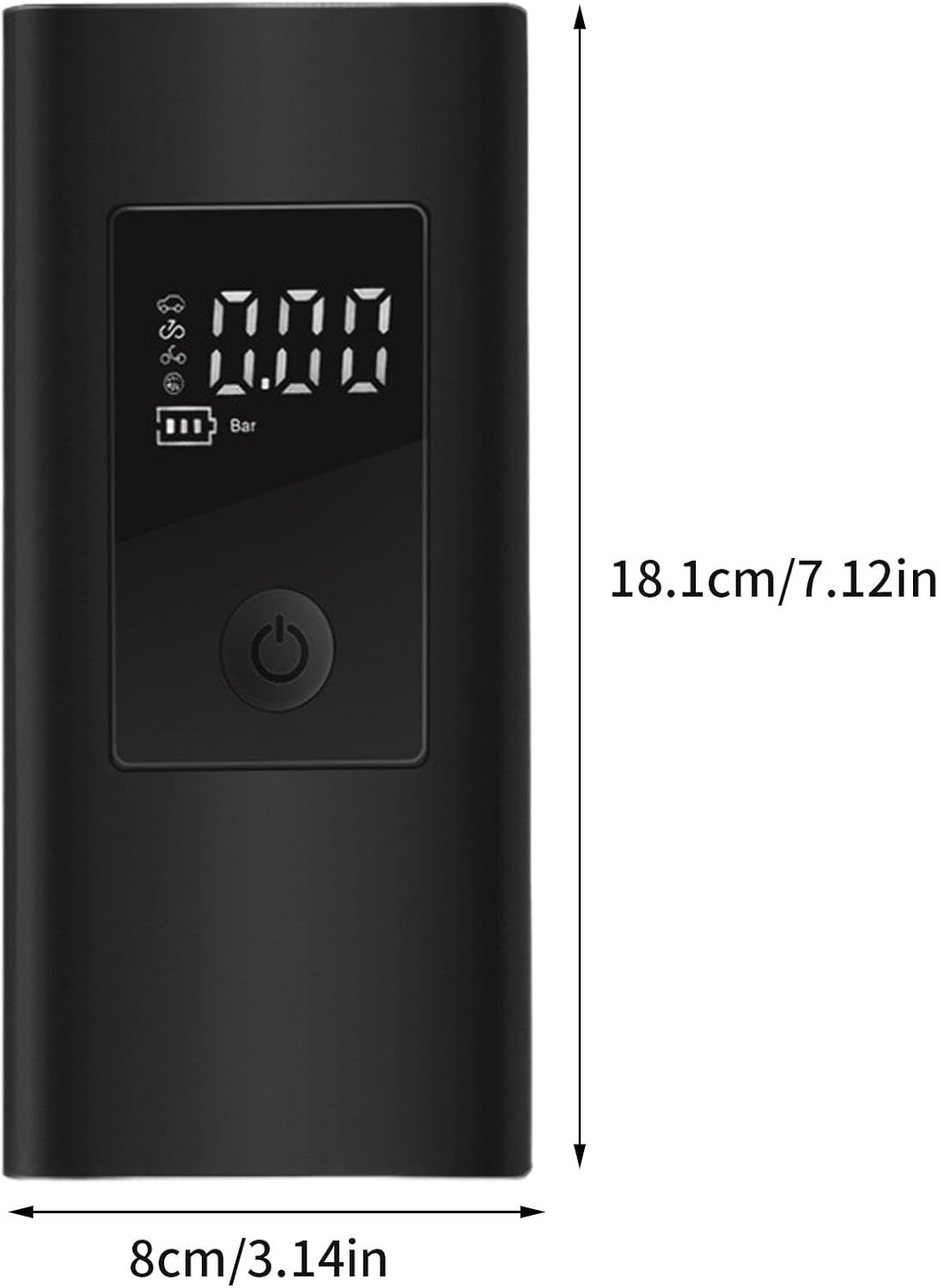 Pompe à air de voiture sans fil - Gonfleur de pneu de voiture portable | Compresseur d'air portable sans fil rechargeable et facile à utiliser - 3