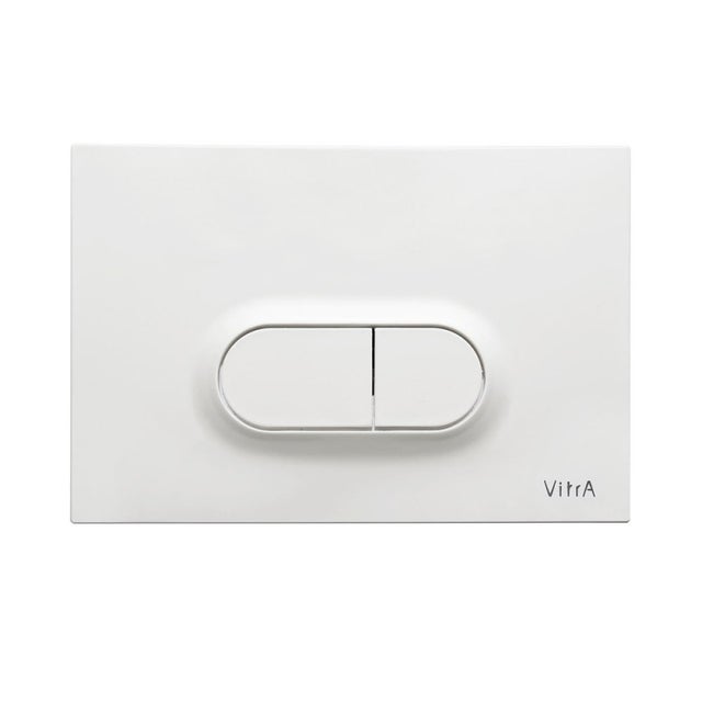 Loop O plaque de déclenchement double touche, blanc brillant (740-0500)