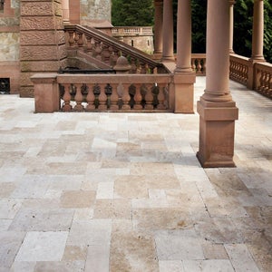 Albedo Pierre - Travertin OPUS blanc ivoire deuxième choix PREMIUM - set de 0,74m2