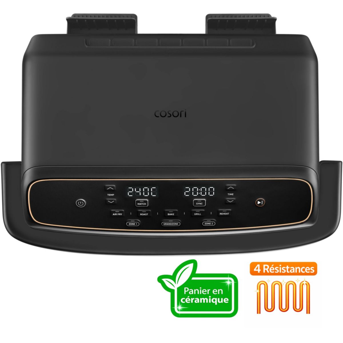 Freidora de Aire Cosori Dual Blaze Twinfry Compact 8.6L 2700W Cesta Divisible - 3