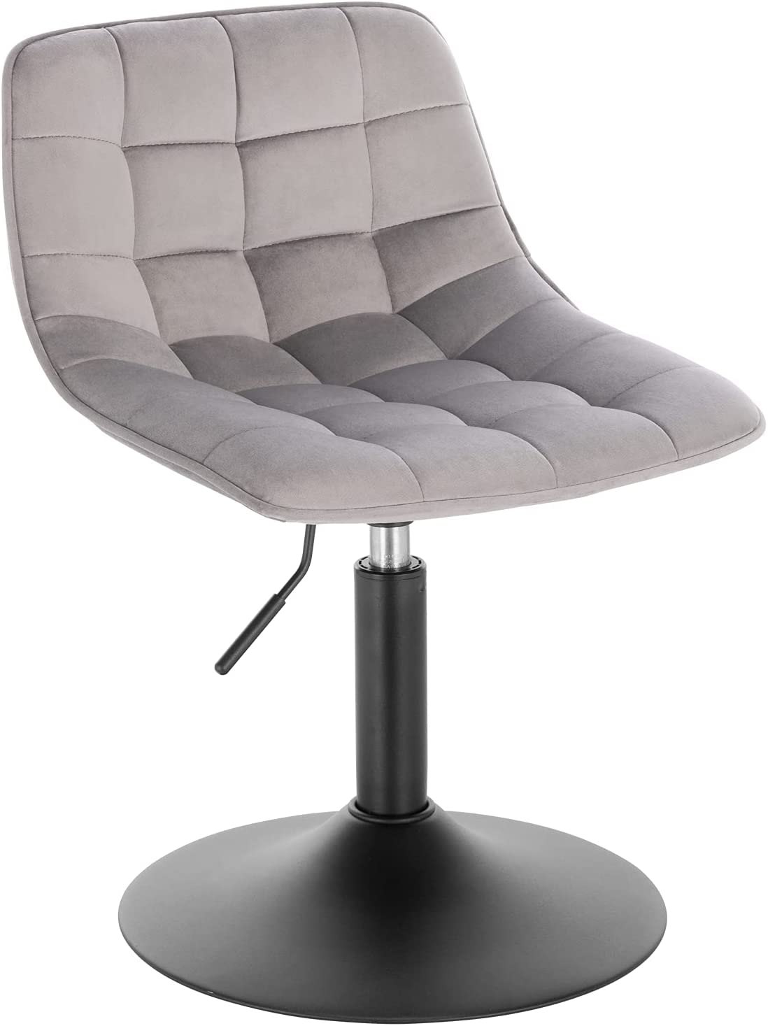 Tabouret Rotatif De Bureau Greensen - Cuir Synthétique, Réglable Hauteur 74-87cm, 5 Roues - Coiffeur, Salon