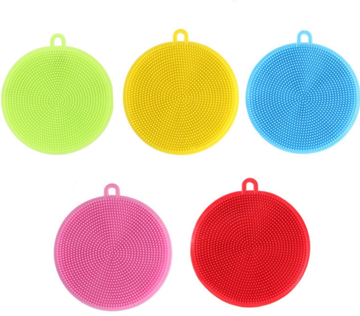 Set de 5 perii de curățat din silicon cu două fețe (10,5 x 1 cm) 5buc