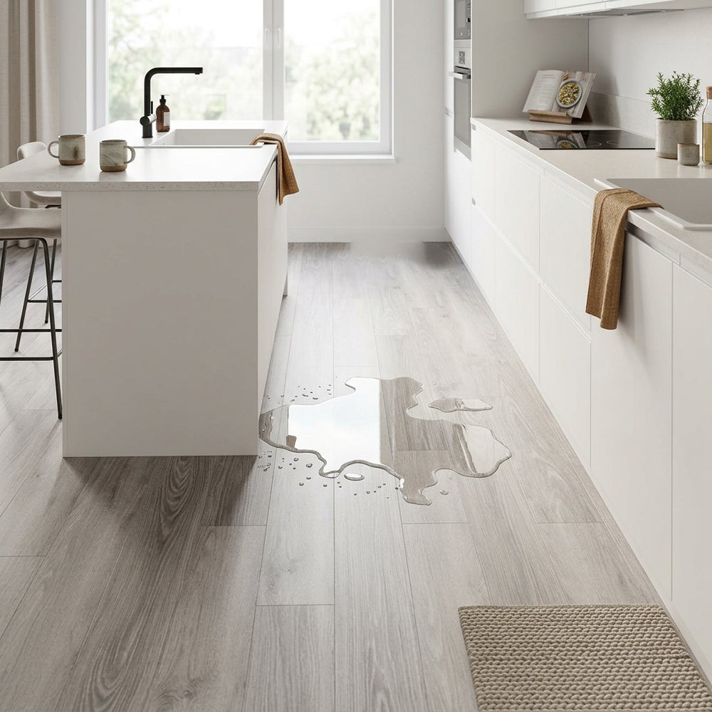 Arquiservi® - Pavimento Vinílico Autocolante PVC Carvalho Cinza 2,5 m² - Sala e Jantar | Resistente à Água | Durável | 2mm - 7