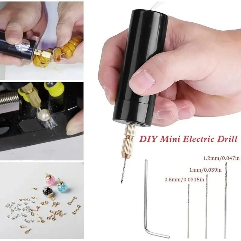 KAKET Perceuse Électrique Mini USB à Main - Outils DIY pour Résine ...