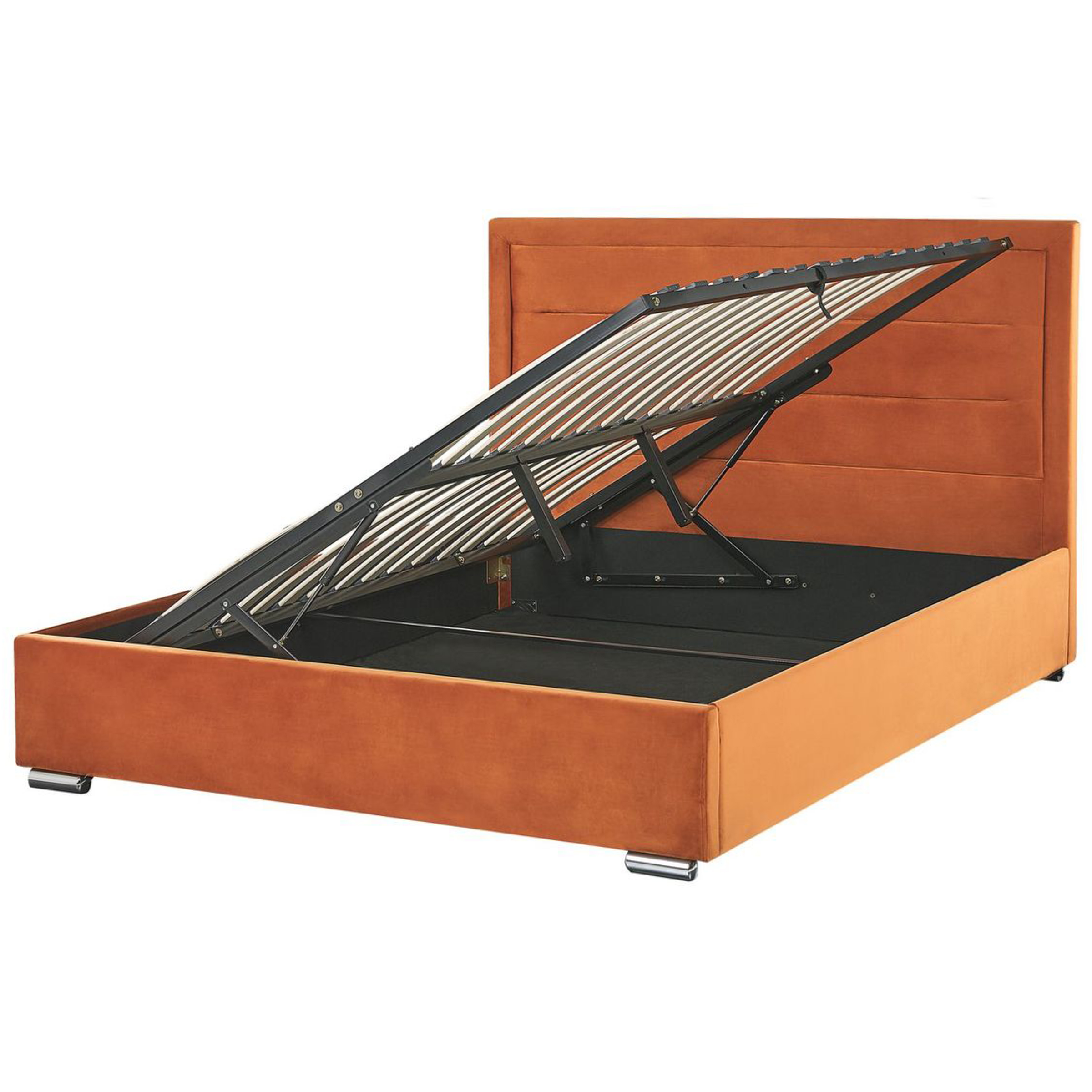Beliani Cama LED SERRIS 160 X 200 Cm Marrón Claro | Leroy Merlin
