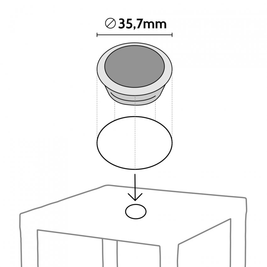 Table Bohème en résine blanche 90x90 cm - 5