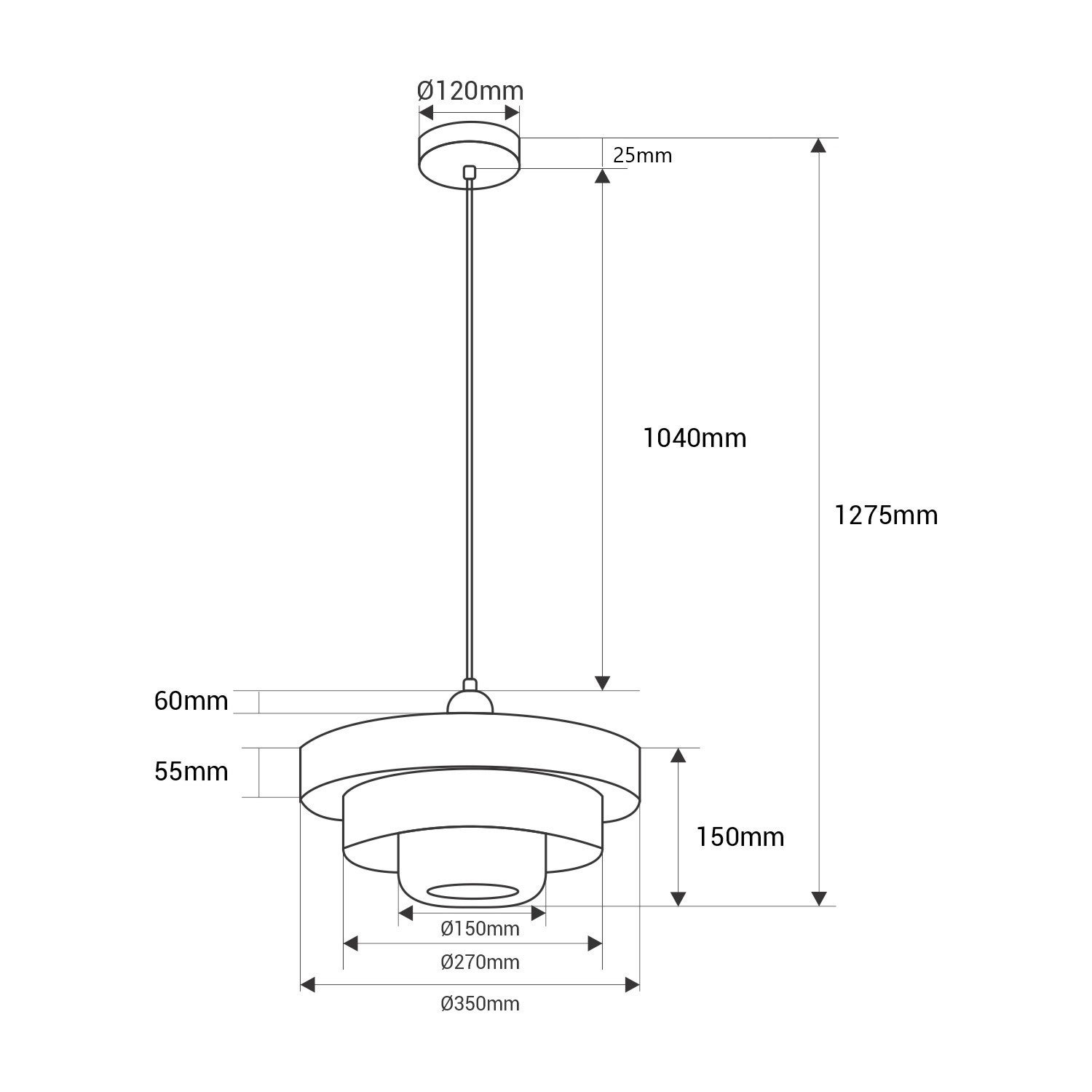 Lampe suspendue design 