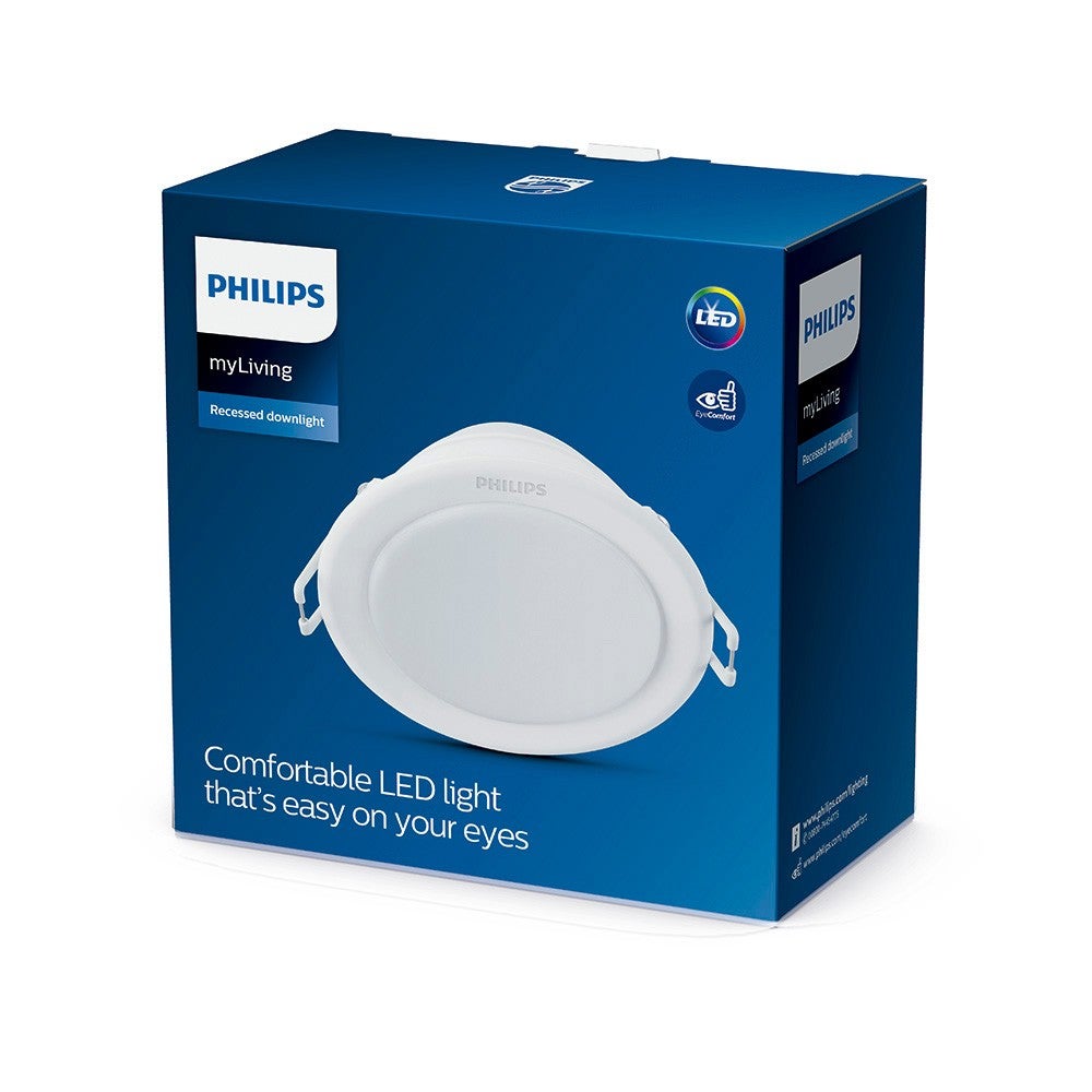 Spot LED encastrable PHILIPS - EyeComfort - 9,5 cm - 6 W - 550 lumens - 4000K - 93515 - 7