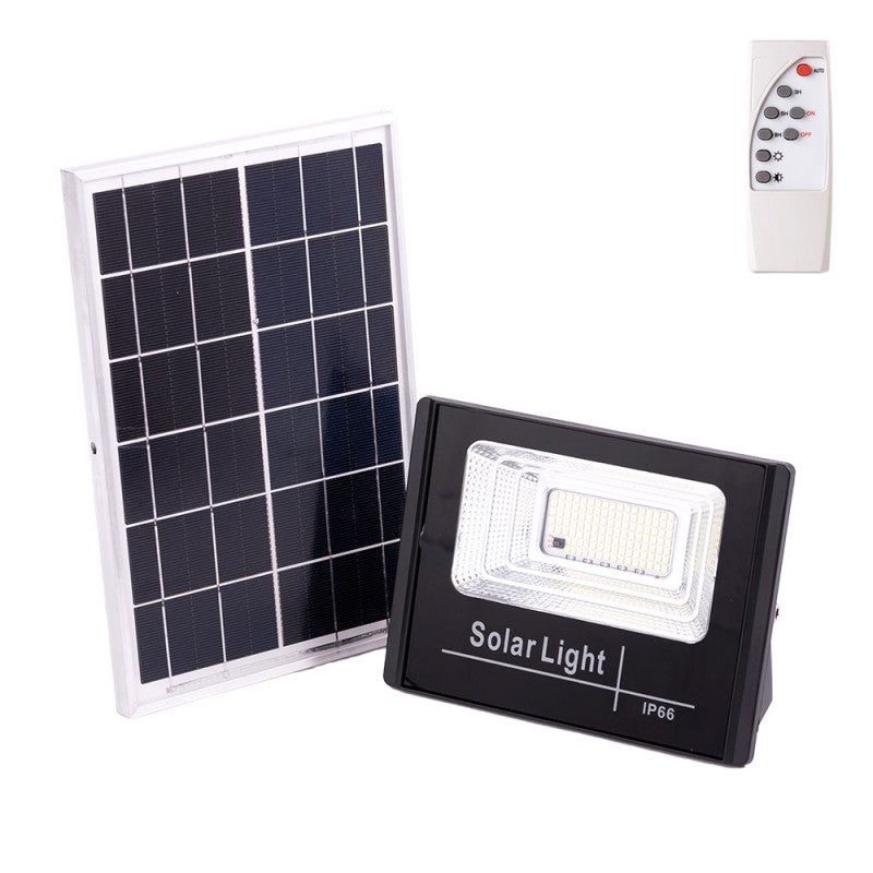 HolofoteLEDsolar30W6500KPainel:Bateria6V/6W:Controleremoto3,2V/3000MaH[HO-SOLARFL-30W-01]