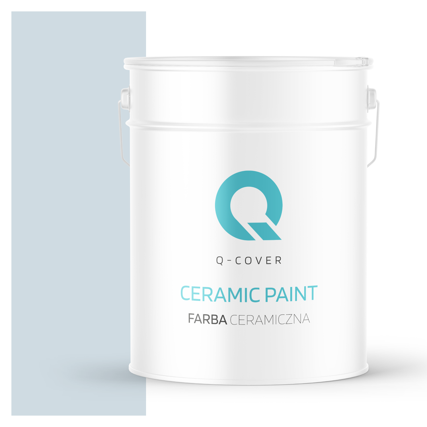 Farba Ceramiczna Do Ścian i Sufitów Q-Cover Szary platynowy jasny H0668 Głęboki Mat 10L