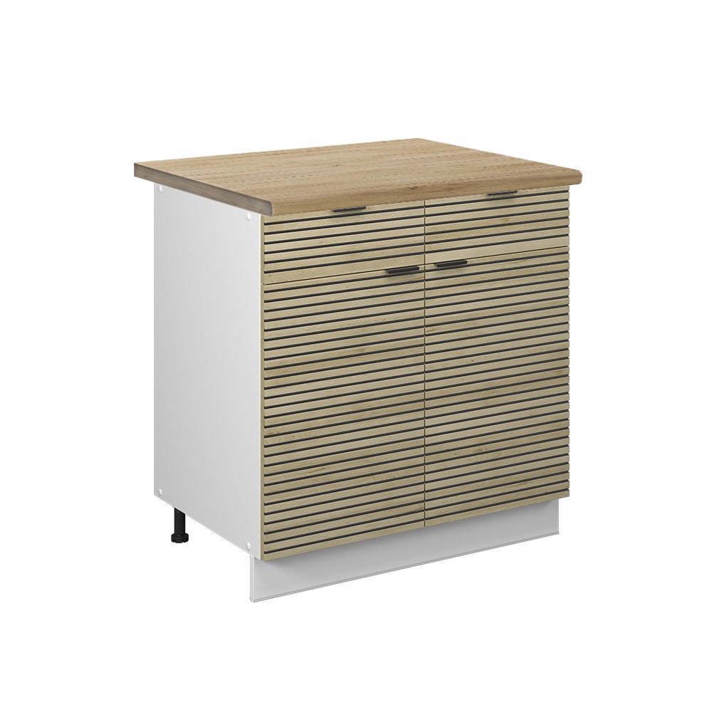 Vicco Szafka dolna do kuchni Fame-Line, Panel dębowy, 80 cm , BP Dąb