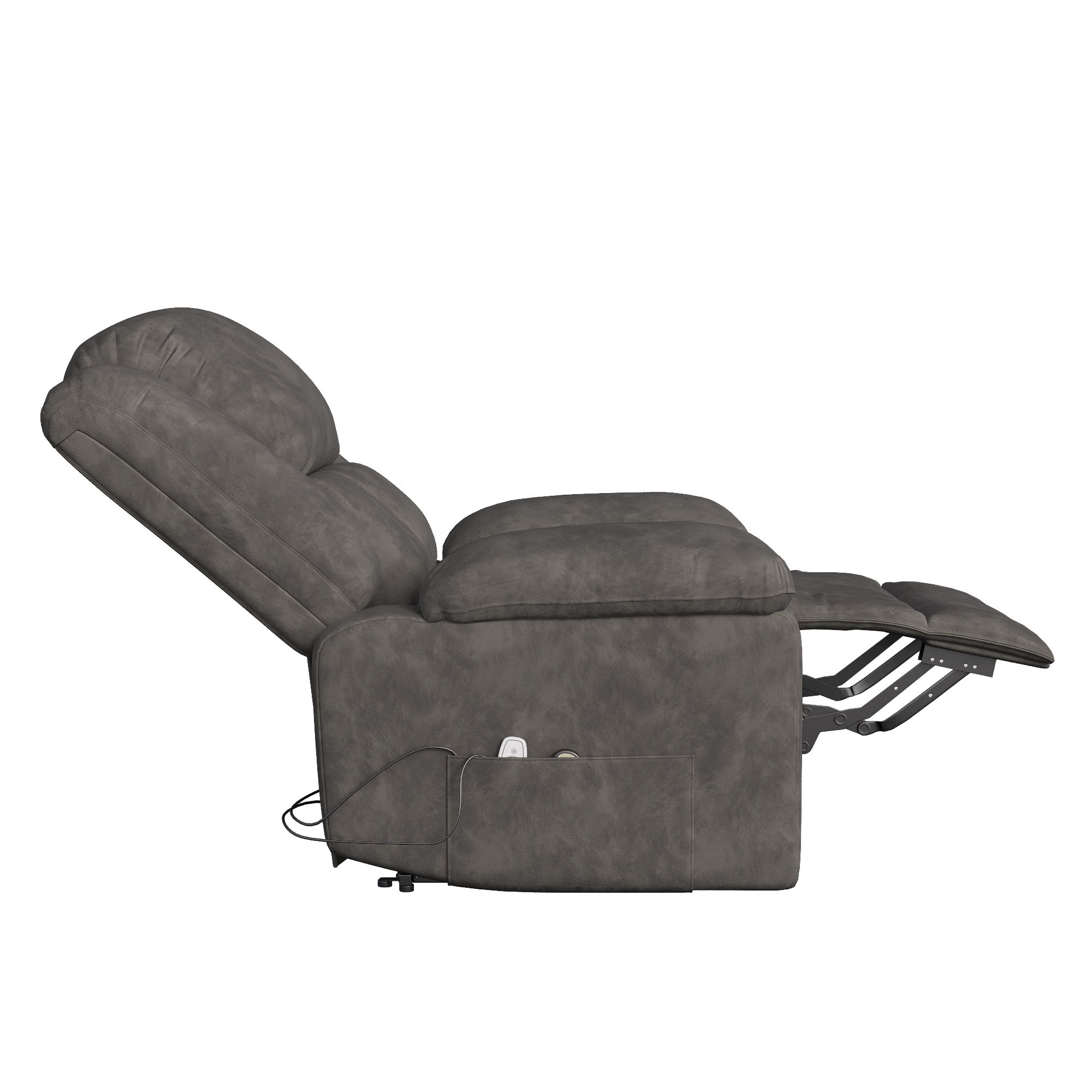 Fauteuil Luxe De Relaxation Et Massage Électrique, Gris - 7