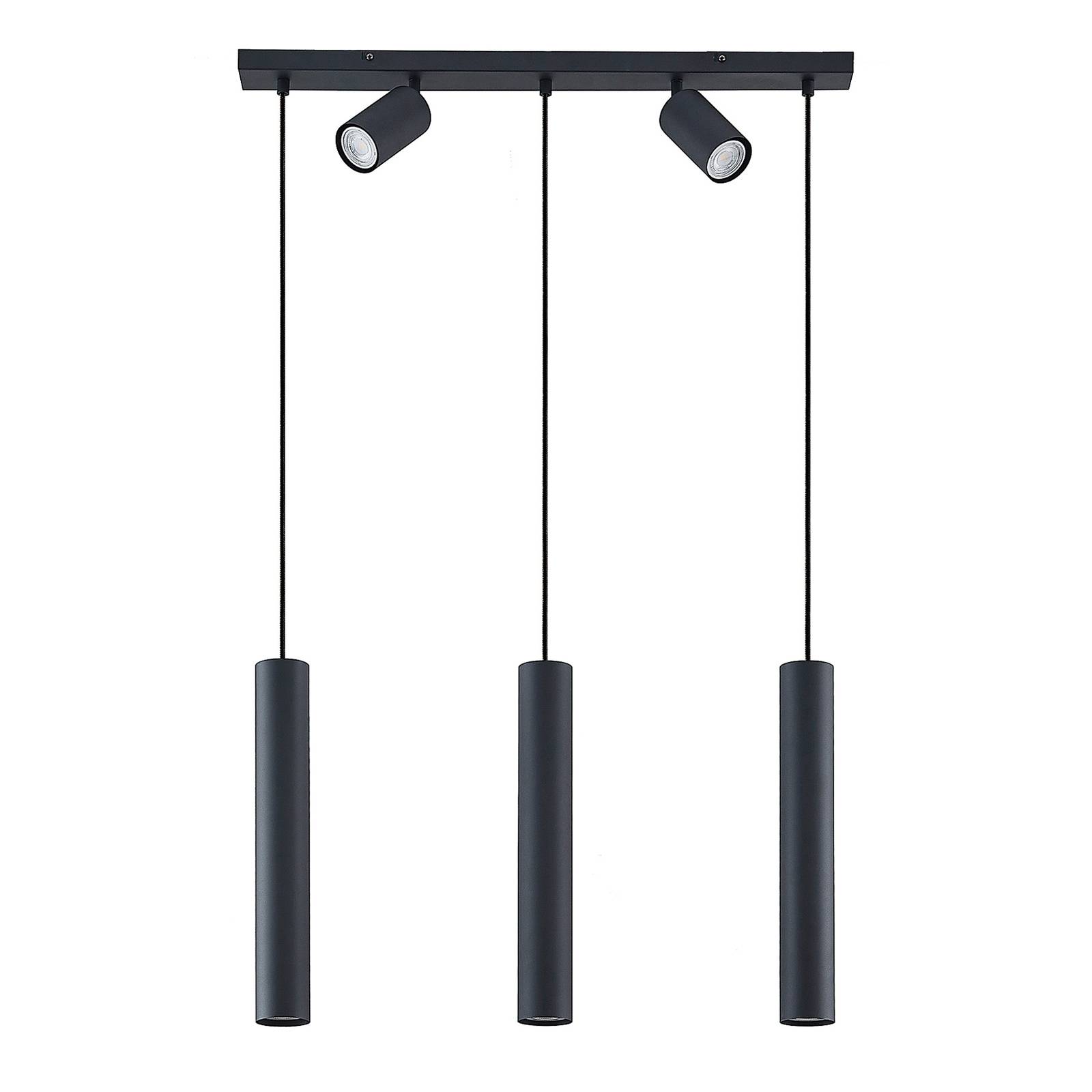Lindby  Lámpara Colgante Sanad, 70 Cm, 5 Luces, Gu10, Lámpara Colgante, Lámpara Colgante, Lámpara, Lámpara De Techo, Lámpara De Techo, Lámpara Negro , Leroy Merlin