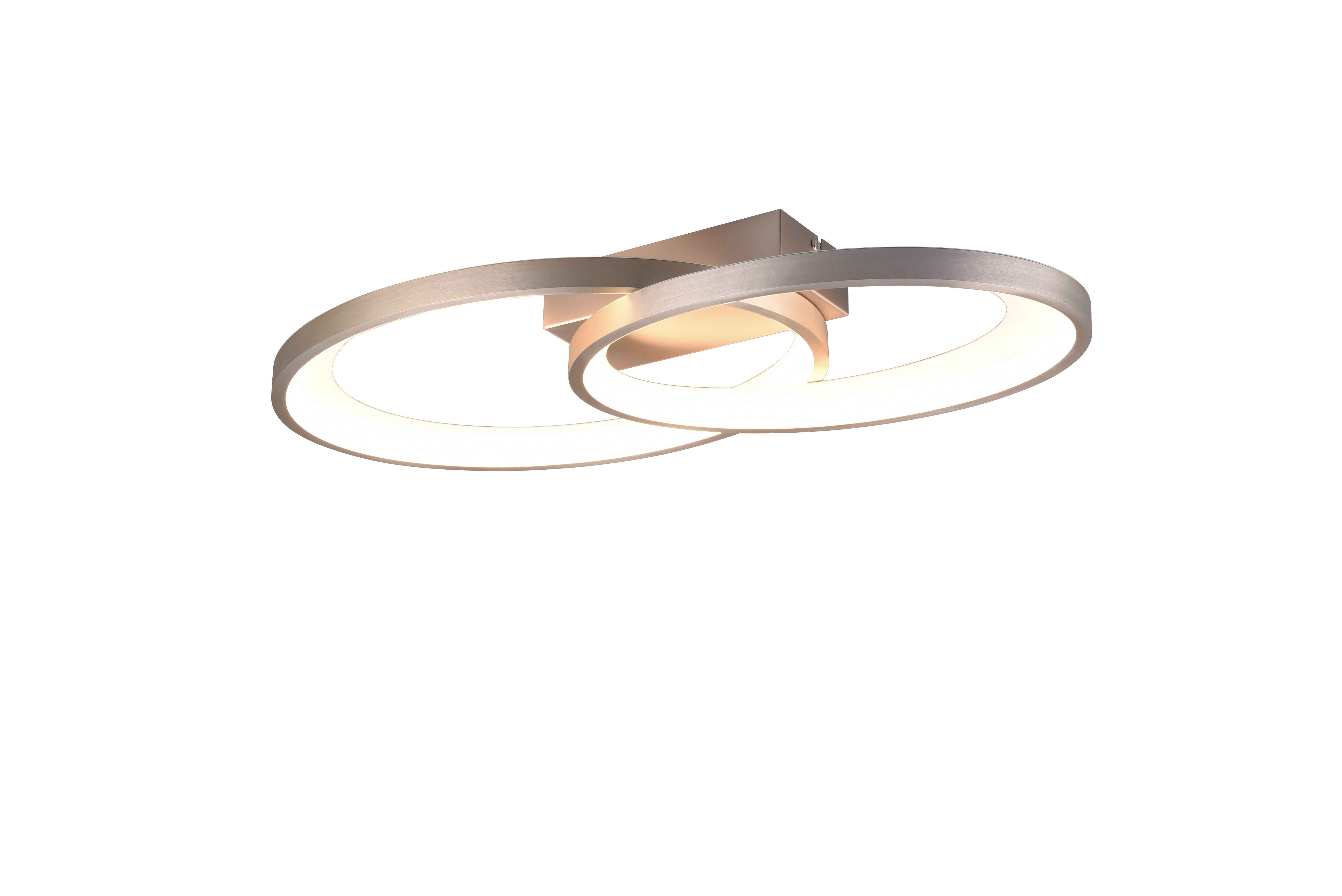 Plafon owalny MALAGA LED 25W Ciepła biel 2900lm srebrno-biały wym:8x57,5x30cm IP20 RL