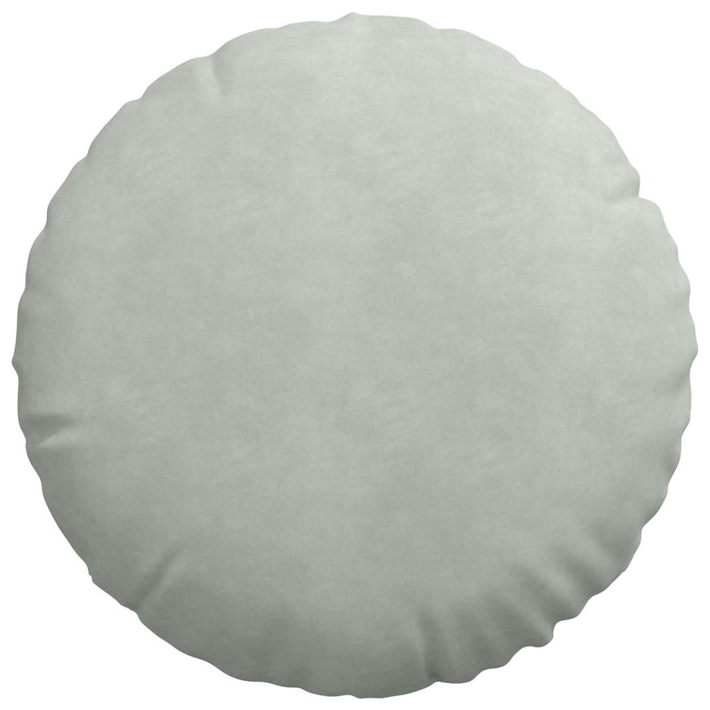 Cojines de asiento, 2 unidades, gris claro, Ø 40 x 13 cm, terciopelo - 6