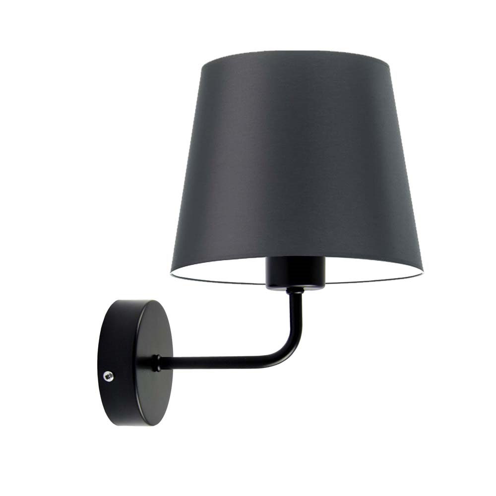 Kinkiet fajka lampa ścienna lampa na ścianę z abażurem stożek BLUES