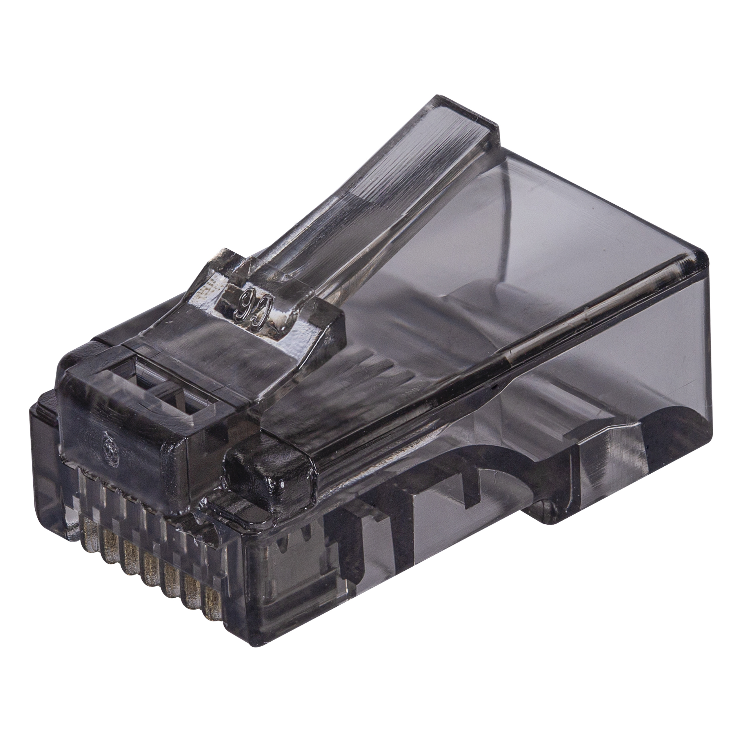 Wtyki przelotowe RJ45 8P8C kat.5e UTP drut linka NEKU czarne 100szt
