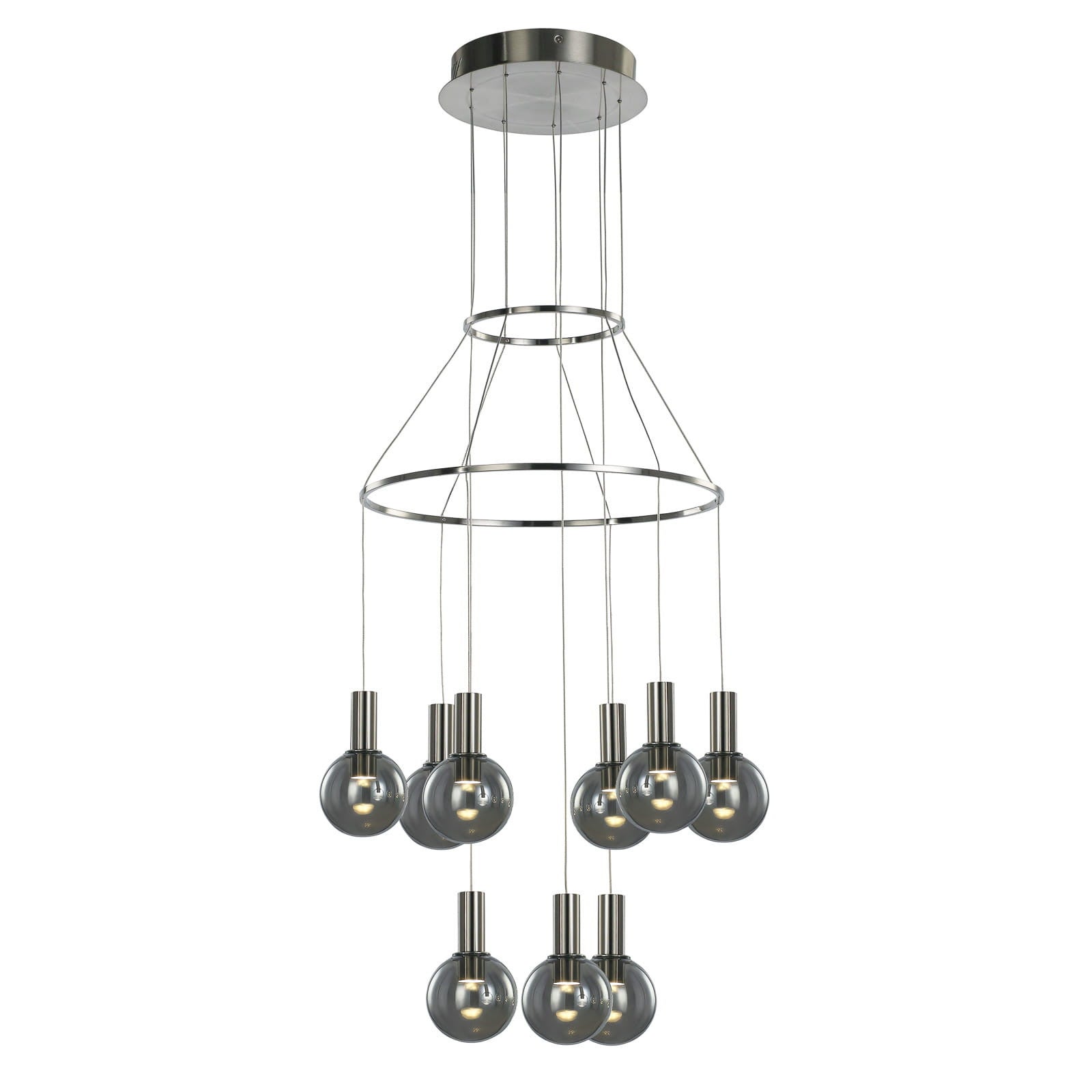 Lampa sufitowa LED Aria 27W ciepła 2100lm metal czarna chromowana wym:150x40x40cm IP20 Italux