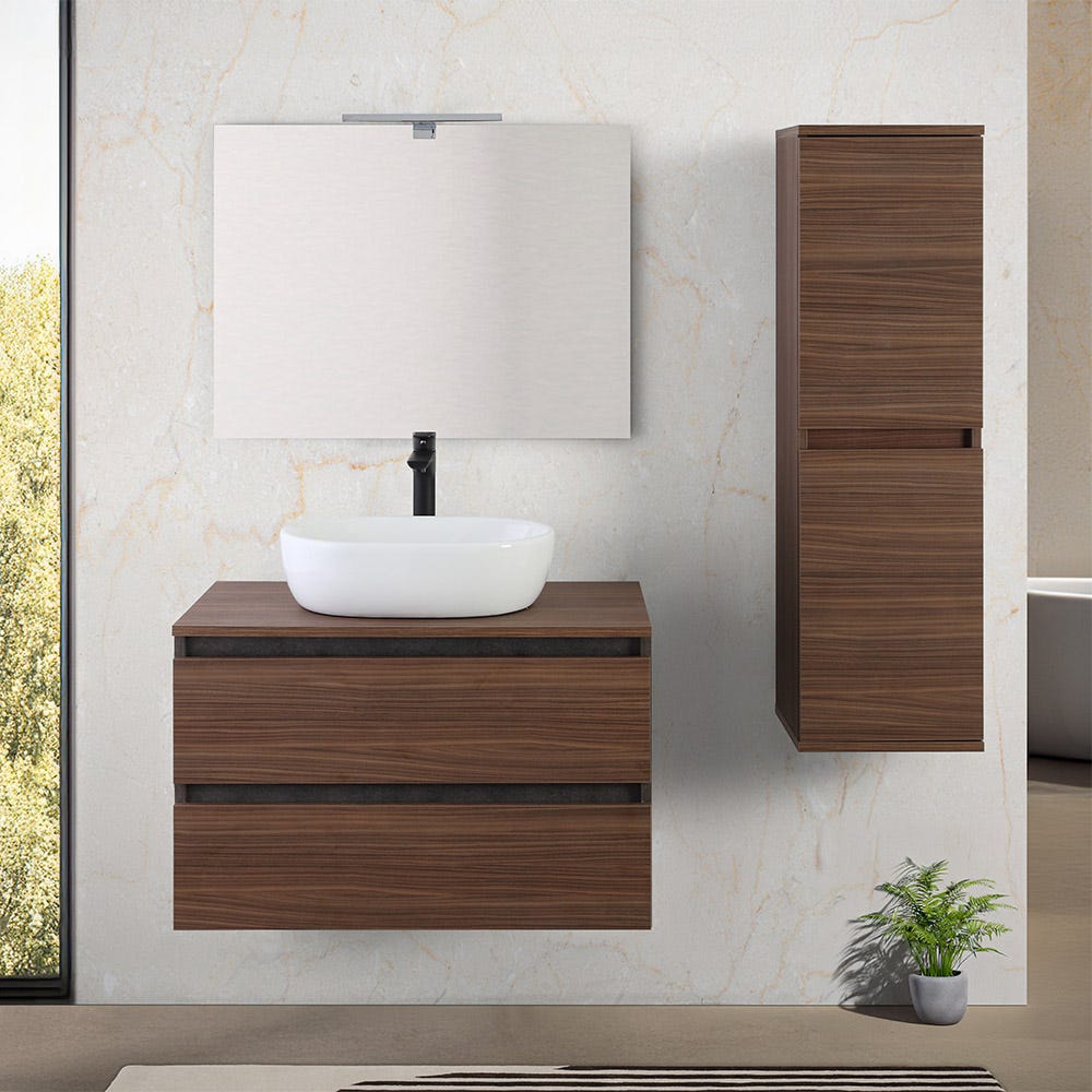 Mobile Bagno Sottolavabo Con Lavabo In Ceramica Da Appoggio E Specchio mobile-bagno-sottolavabo-con-lavabo-in-ceramica-da-appoggio-e-specchio
