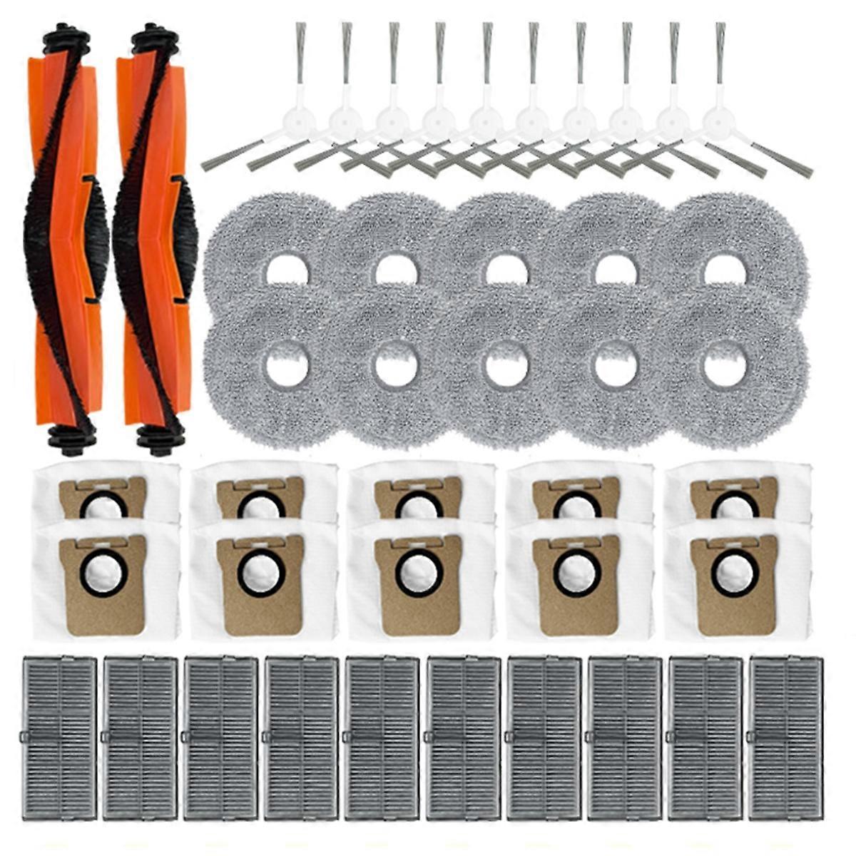 Kit Accessoires Aspirateur Robot Vozascly R10 - Brosse Principale, Filtres HEPA, Lingettes, Sacs à Poussière, Brosses Latérales - Pour Un Nettoyage Optimal