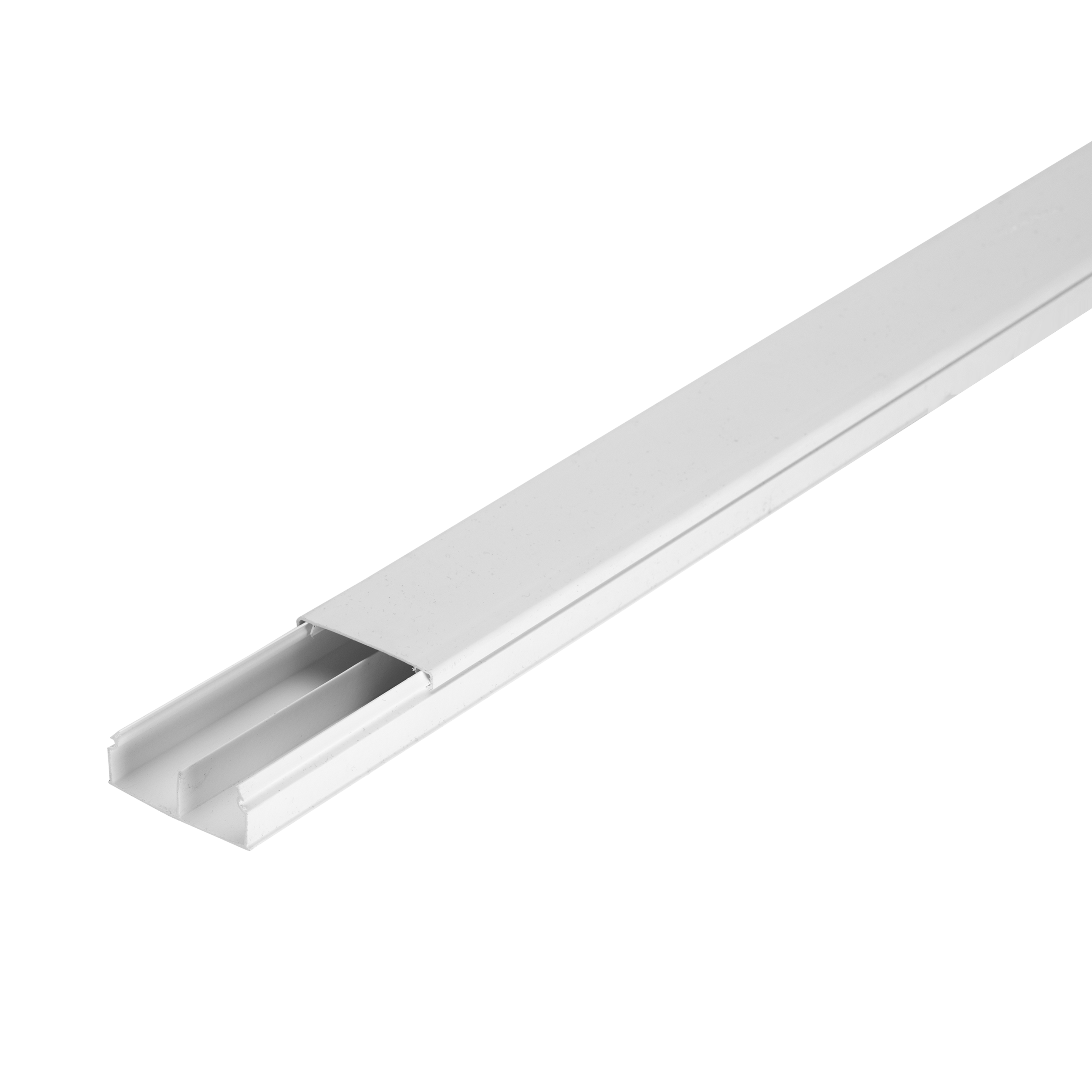 MOULURE BICANALE 50X20 MM 2M BLANC - 3