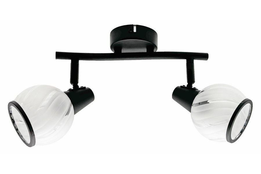 Lampa sufitowa wisząca Megan czarna 2xE14x40W wym: 16 x 32 x 9 cm metal Reality