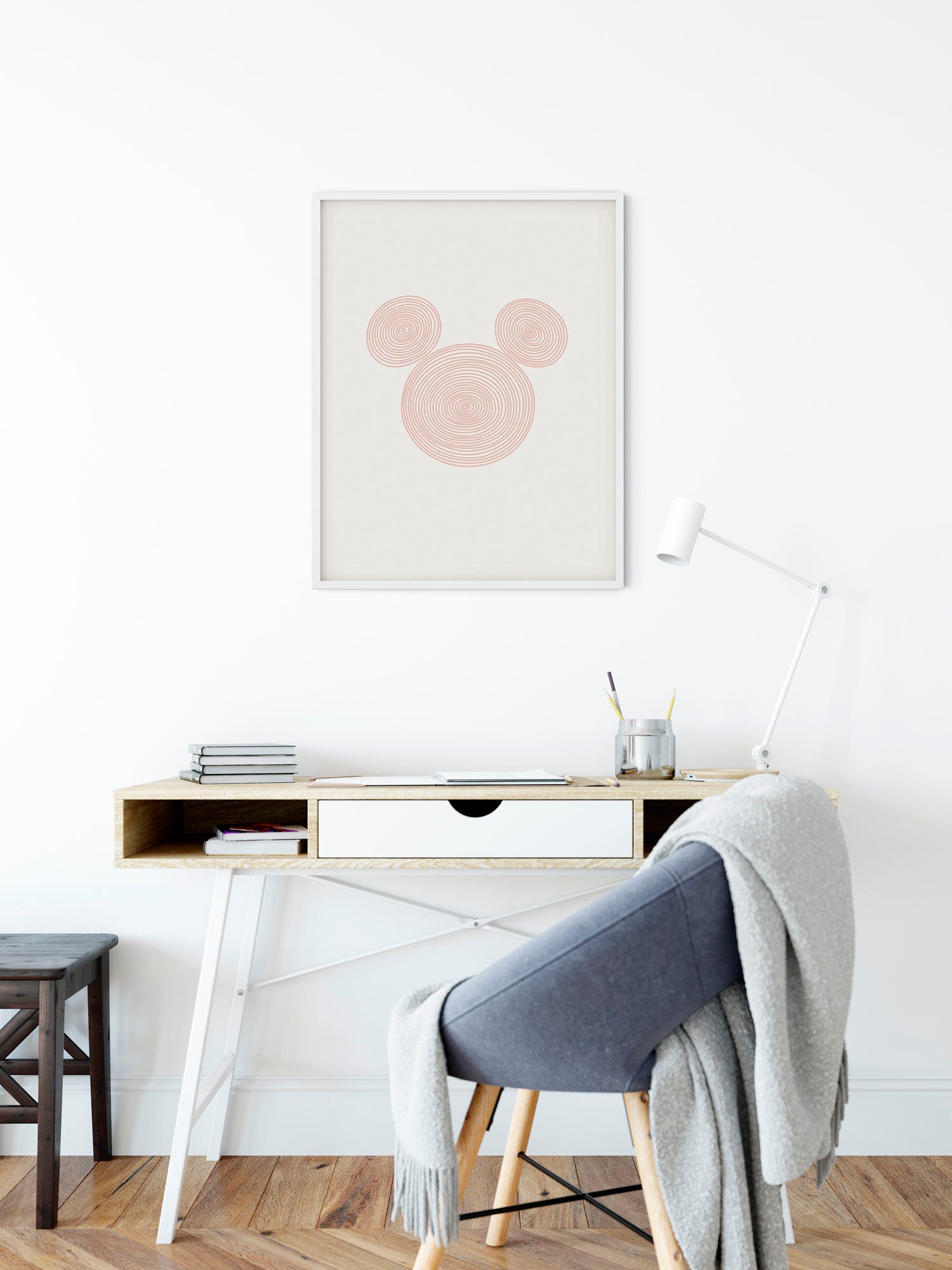 Affiche Murale Winnie L'Ourson 'Tiens Bon' Komar - Poster Décoratif 50x70cm Pour Chambre D'Enfant