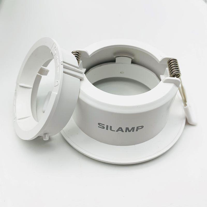 Support Spot Encastrable GU10 LED Orientable Rond BLANC - SILAMP - 3