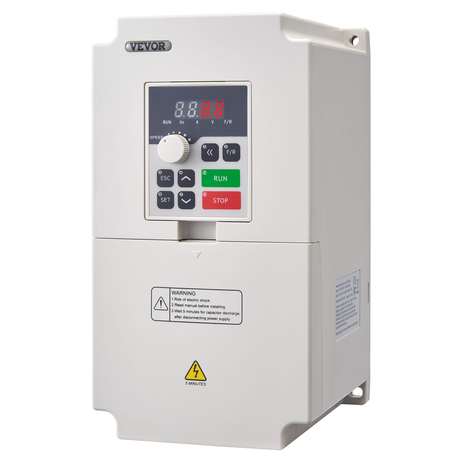 Inverter di Frequenza VEVOR 4 kW,18 A,Monofase/Trifase 50/60 Hz a Trifase 0-2000 Hz per Motore CNC Controllo della Velocità | Leroy Merlin Inverter di Frequenza VEVOR 4 kW,18 A,Monofase/Trifase 50/60 Hz a Trifase 0-2000 Hz per Motore CNC Controllo della Velocità | Leroy Merlin